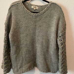 Listicle Gray Women's Sweater